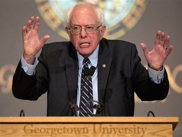 Bernie Sanders rips Trump supporter who heckled him at rally: He's 'worried about Mr. Trump's money'