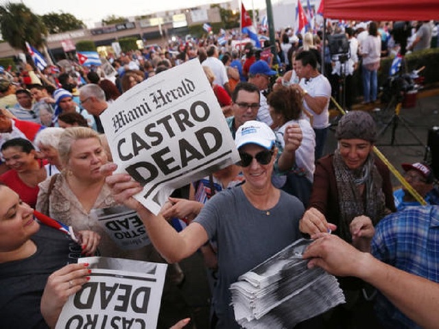 Miami Cuban celebration turns to reflection on Castro death
