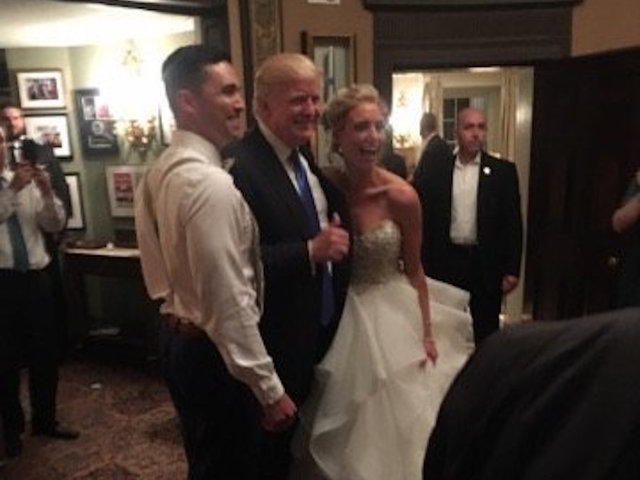 President Trump crashes New Jersey wedding