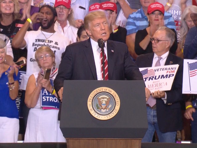 Donald Trump hints he might pardon Joe Arpaio at Phoenix rally