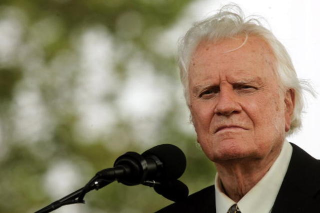 Billy Graham: See photos from pastor's sermons through the years