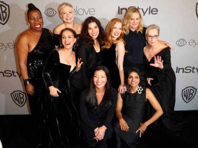 Dozens of celebs wore black to the Golden Globes. They won't for the Oscars. Here's why: