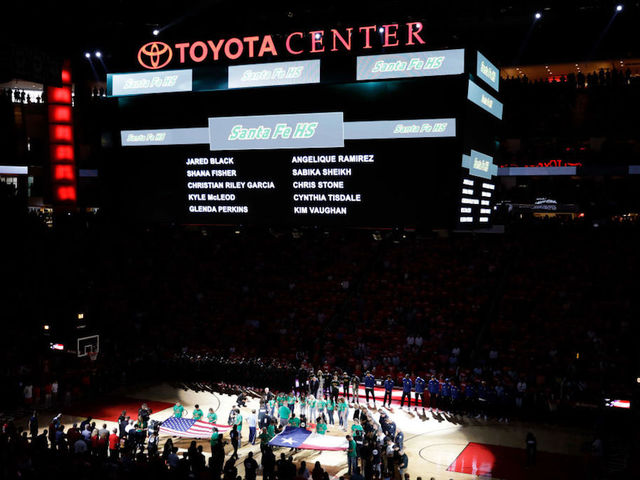 Houston Rockets welcome survivors of mass shooting to playoff game