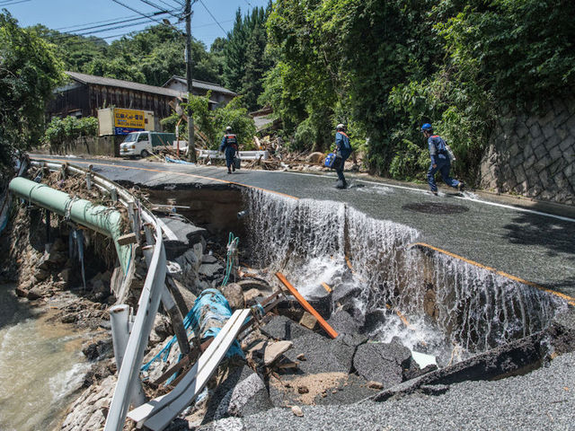 Japan floods: At least 122 dead after heavy rain and landslides