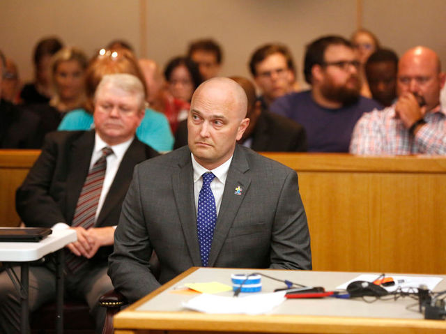 Tears and gasps after ex-officer in Texas gets a rare murder verdict for teen's death