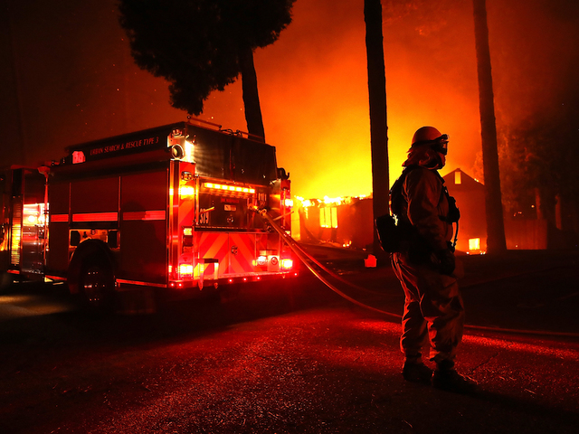 Kim Kardashian and Alyssa Milano flee their homes as California wildfires rage